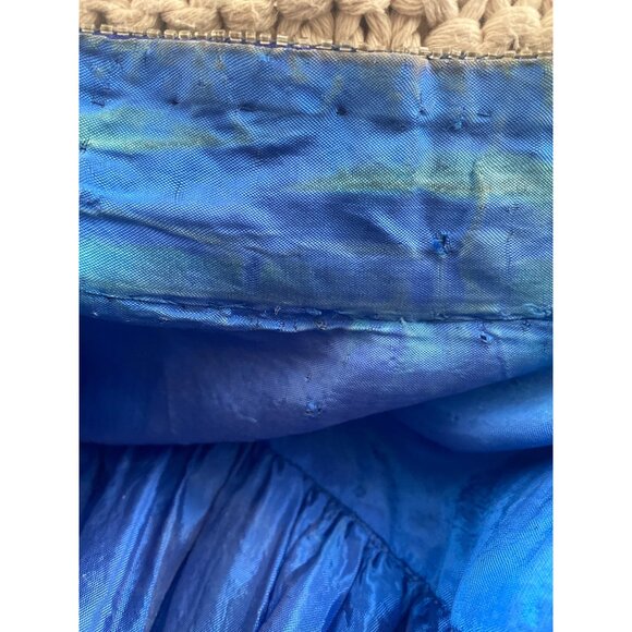 Vintage 1980s Sequin Beaded Duster Kimono Open Front Jacket Frank Usher Style - Picture 8 of 15